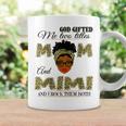 God Gifted Me Two Titles Mom And Mimi And I Rock Them Both Coffee Mug Gifts ideas