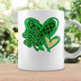 Irish Shamrocks Leopard St Patricks Day Lucky Heart Leopard Coffee Mug Gifts ideas