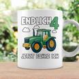 Kinder Traktor Tassen zum 4. Geburtstag mit Lustigen Sprüchen für Jungs Geschenkideen