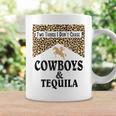 Leopard Two Things We Dont Chase Cowboys And Tequila Rodeo Coffee Mug Gifts ideas