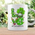 Love Cute Irish Gnome St Patricks Day Shamrock Teacher Life Coffee Mug Gifts ideas