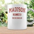Madison Wisconsin Wi Vintage Athletic Sports Design Coffee Mug Gifts ideas