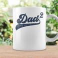 Mens Dad2 Dad Squared Gifts Father Of Two Daddy 2 Second Time Dad Coffee Mug Gifts ideas