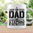 Mens Funny Fathers Day For Step Dad Birthday Vintage Coffee Mug Gifts ideas