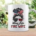 Mom Life And Fire Wife Firefighter American Flag 4Th Of July Coffee Mug Gifts ideas