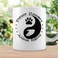 Please Support Animal Rights Pet Rescuer Paw Yin Yang Adopt Coffee Mug Gifts ideas