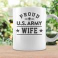 Proud Us Army Wife Dark Military Family Coffee Mug Gifts ideas