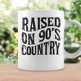 Raised On 90’S Country Music Vintage Letter Print Coffee Mug Gifts ideas