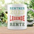 Rentner 2023 Rente Spruch Retro Vintage V2 Tassen Geschenkideen