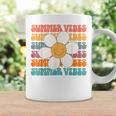 Retro Groovy Summer Vibes Party Daisy Flower Vacation Coffee Mug Gifts ideas