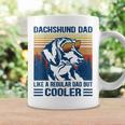 Vintage Dachshund Dad Like A Regular Dad But Cooler Funny Coffee Mug Gifts ideas