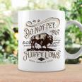 Vintage Do Not Pet The Fluffy Cows American Bison Coffee Mug Gifts ideas