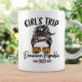 Womens Girls Trip Dominican Republic 2023 Bun Hair Group Besties Coffee Mug Gifts ideas
