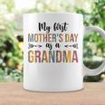 Womens My First Mothers Day As A Grandma Leopard Mothers Day 2023 Coffee Mug Gifts ideas