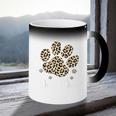 Best Dog Mom Ever Leopard Dog Paw Mothers Day Gift Coffee Color Changing Mug
