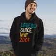 16 Year Old Legend Since May 2007 16Th Birthday Hoodie Lifestyle