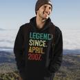 16 Years Old Legend Since April 2007 16Th Birthday Hoodie Lifestyle