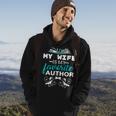 My Wife Is My Favorite Author Gift For Book Reader  Men Hoodie Graphic Print Hooded Sweatshirt