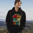 43 Year Awesome Since March 1980 Vintage 43Rd Birthday Gifts Hoodie Lifestyle