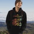 60 Geburtstag 60 Jahre Alt Legendär Seit März 1963 V6 Hoodie Lebensstil