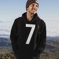 7 Zahlen Buchstaben Symbol Alphabet Initiale Hoodie Lebensstil