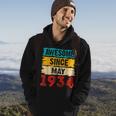 89 Year Old Awesome Since May 1934 89Th Birthday Gifts Hoodie Lifestyle