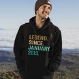 9Th Birthday Funny Gifts 9 Year Old Legend Since January 2013 V2 Hoodie Lifestyle