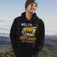 Aircraft Mechanic Funny Fix Airplanes Burger Gift Hoodie Lifestyle