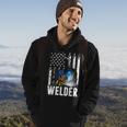 American Flag Welder Funny Patriotic Fathers Day Gift Hoodie Lifestyle