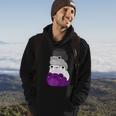 Asexual Flag Color Frog Subtle Queer Pride Lgbtq Aesthetic Hoodie Lifestyle