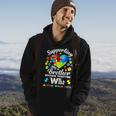 Autism Awareness Month Supporting My Brother Puzzle Hoodie Lifestyle
