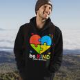 Autism Awareness- Be Kind Puzzle Heart Kindness Hoodie Lifestyle