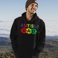 Autism Dad Fathering Autism Support Awareness Month Hoodie Lifestyle