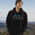 Be Kind Autism Awareness Puzzle Hoodie Lifestyle