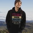 Bonus Dad Knows Everything If He Doesnt Know Fathers Day Hoodie Lifestyle