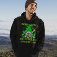 Born Lucky On St Patricks Day Autism St Patricks Day Gnomes Hoodie Lifestyle