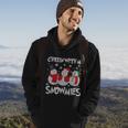 Chillin With My Snowmies Ugly Christmas Snow Gift Hoodie Lifestyle