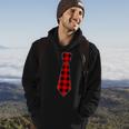 Christmas Gifts For Men Dad Family Buffalo Plaid Check Tie Hoodie Lifestyle