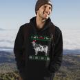 Cow Santa Claus And Lights Funny Dairy Farmer Ugly Christmas Gift Hoodie Lifestyle