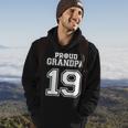Custom Proud Volleyball Grandpa Number 19 Personalized Men Hoodie Lifestyle