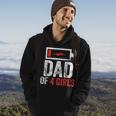 Dad Of 4 Girls Gift From Daughter Fathers Day Gift For Mens Hoodie Lifestyle