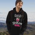 Dad Of The Birthday For Girl Cow Farm Birthday Hoodie Lifestyle