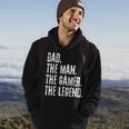 Distressed Dad The Man The Gamer The Legend Fathers Day Hoodie Lifestyle
