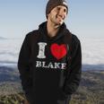 Distressed Grunge Worn Out Style I Love Blake Hoodie Lifestyle