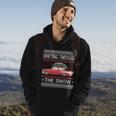 Drifting Through The Snow Ugly Christmas Sweater Hoodie Lifestyle