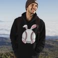 Easter Bunny Baseball - Funny Easter Baseball Rabbit Ears Hoodie Lifestyle
