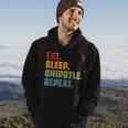Eat Sleep Chipotle Repeat - Vintage Funny Chipotle Lover Hoodie Lifestyle
