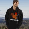 Firefighter Squirrel Funny Fire Fighter Rodent Fireman Hoodie Lifestyle