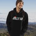 Funny Christmas Shirts Gifts & Pajamas Santa Hat Jolly Af Tshirt Hoodie Lifestyle