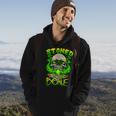 Funny Skull Smoking Weed Stoned To The Bone Halloween Men Hoodie Graphic Print Hooded Sweatshirt Lifestyle